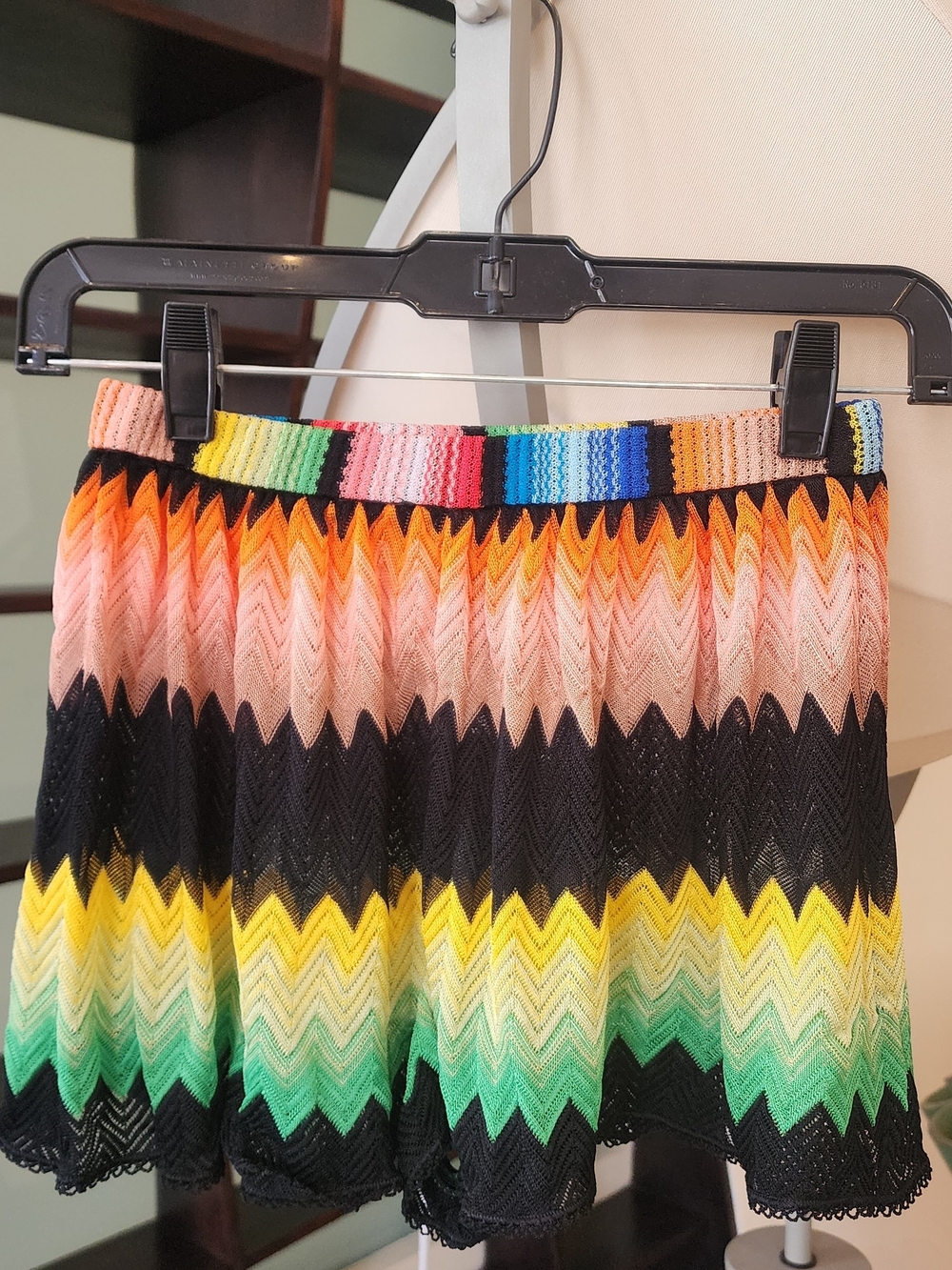 Missoni Mare Multicolor Chevron Knit Mini Shorts - Size XS